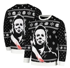Michael Myers Holiday Sweater Halloween Horror Movie Spooky Christmas 54-109