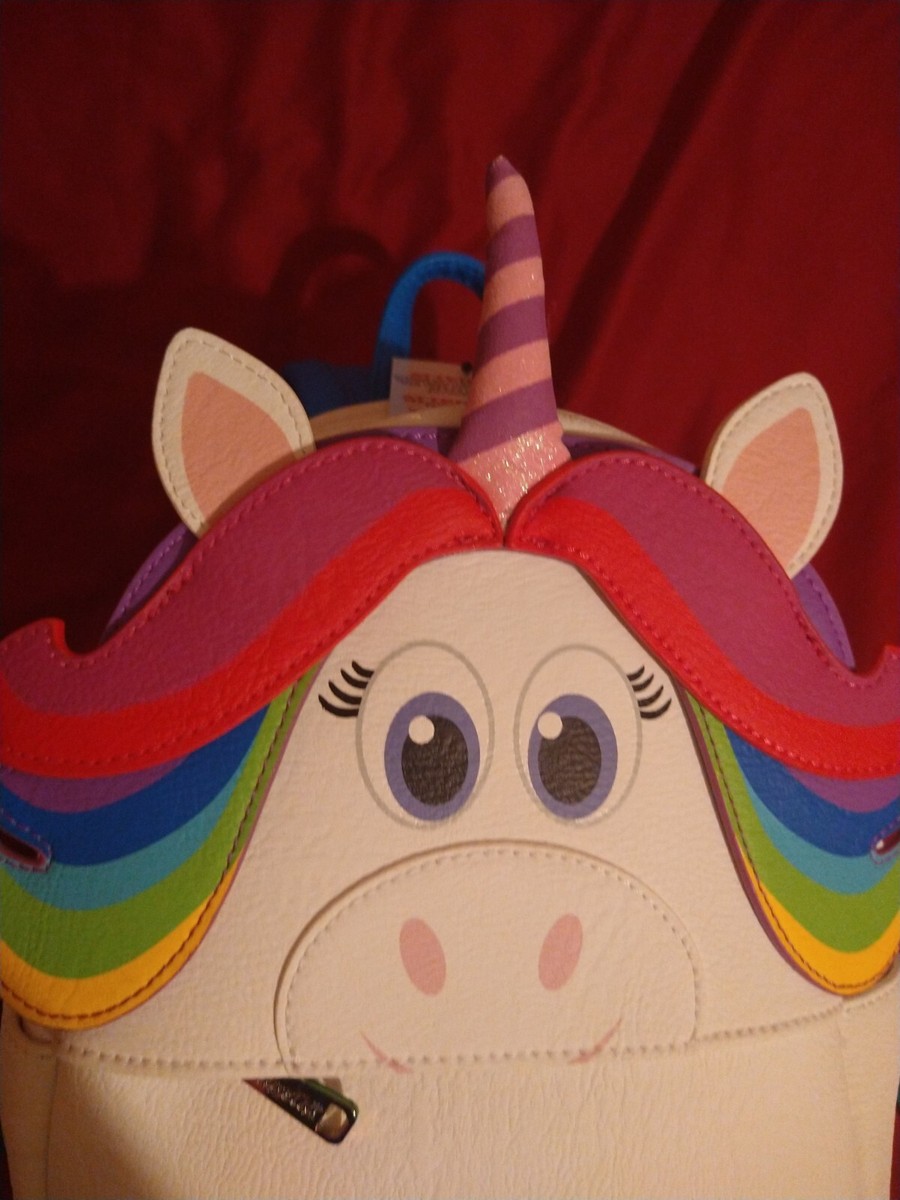 NWT Disney Rainbow Unicorn Inside Out Loungefly Mini  display picture 3