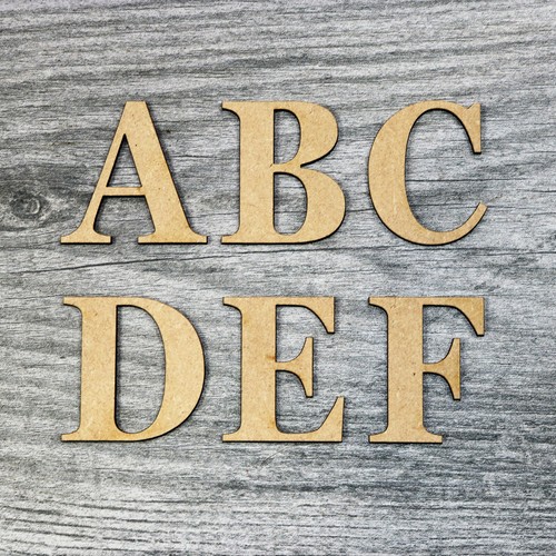 Holz Spielzeugkiste Buchstaben groß MDF Georgia fett groß 3-80cm (3mm dick) Kunsthandwerk - Bild 1 von 3