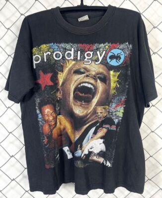 Prodigy Rapper Vintage Style Short Sleeve Black T-Shirt AHN00212