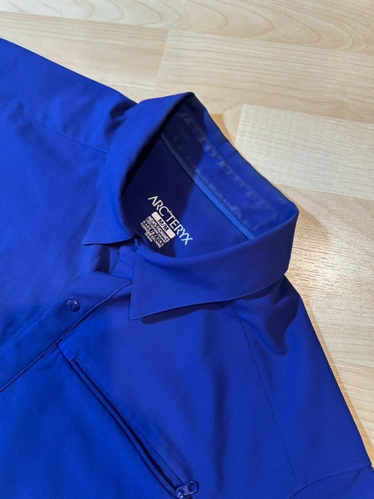 Arc'teryx Skyline camicia a scatto manica corta uomo taglia media orlo aderente viola