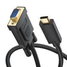 1.8m USB C to VGA Cable USB 3.1 Type C Thunderbolt 3 Adapter for Macbook Pro Air