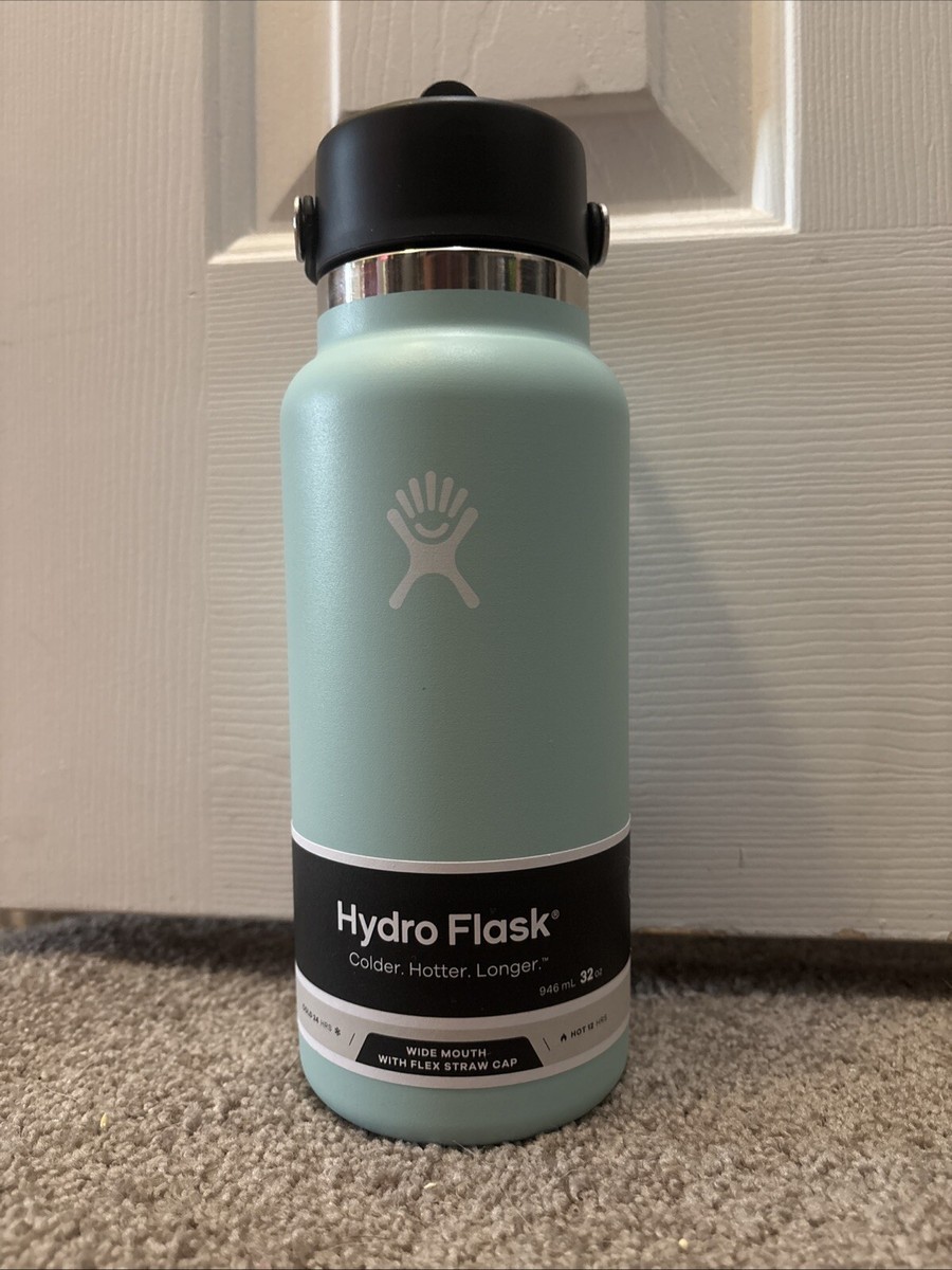 NWT New HydroFlask Hydro Flask 32 Oz Wide Mouth Flex Straw