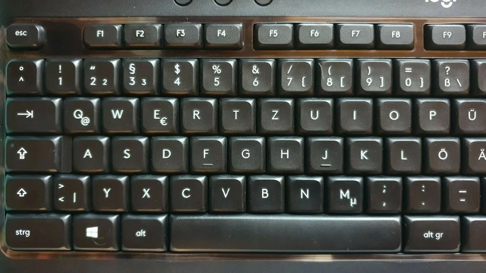 LOGITECH Advanced Combo Komfort Funk Tastatur + Maus Set Sondertasten USB OVP - Bild 2 von 2