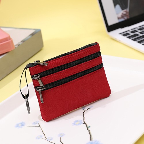 PU Leather Women's Wallet Purse Zippers Coin Purse Wallet Keychain Card Holder - - Picture 24 of 30