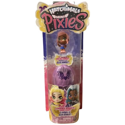 Hatchimals Mini Pixies 2-Pack, Mix and Match Wings (Light Pink Hair)