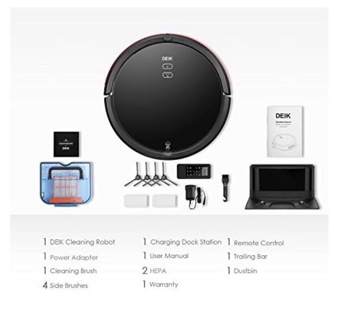 DEIK Robot Vacuum Cleaner Sweeping MT820 Brand New! eBay