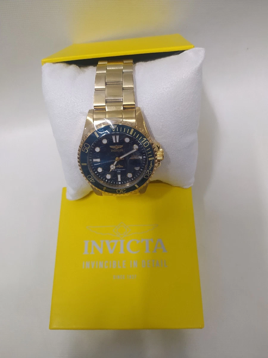 Invicta 30024 Men s Pro Diver Quartz Watch Stainless Steel Strap Gold