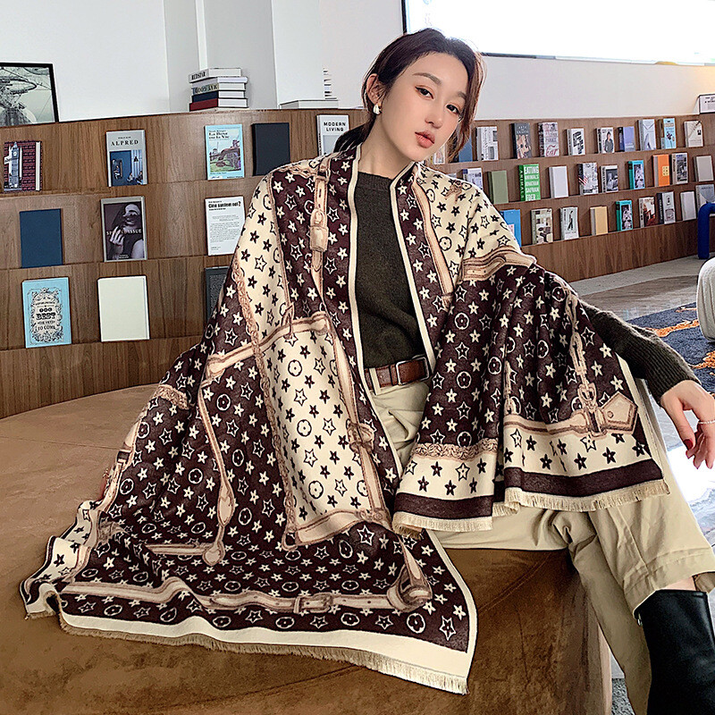 小物 star pattern long scarf star pattern long scarf