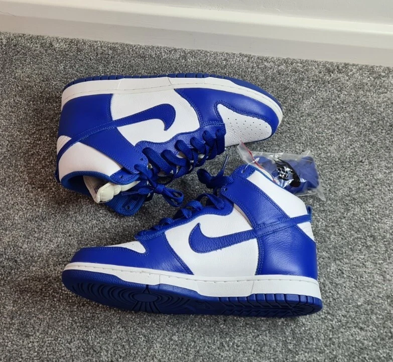 Nike Dunk High Retro QS White/Varsity Royal Kentucky 2016 Blue UK