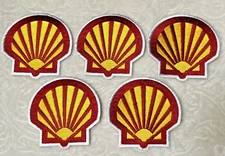 VTG Lot/5 Shell Gasoline Station Oil Jacket Patch Uniform Drilling/Oil Patch 4x4