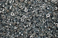 (500) Metric Class 10 Serrated Flange M6-1.0 Hex Lock Nuts - Zinc Plated