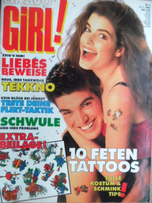 BRAVO GIRL 3 - 15.1. 1992 B Tekkno Schwule SANDRA Ethan Hawke Dack Rambo Mode