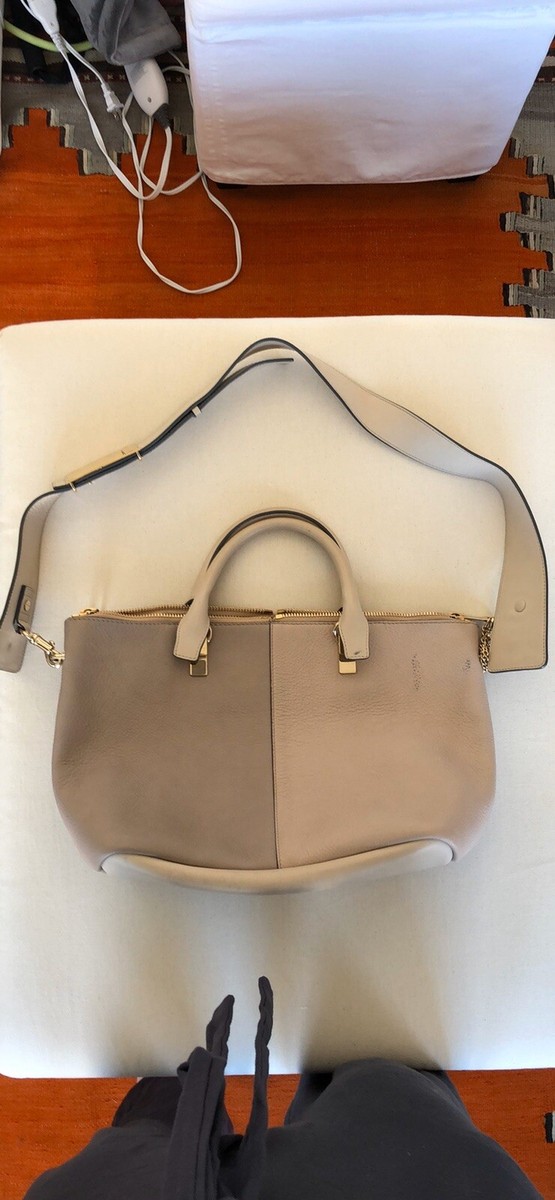 Sac à Main Chloé Baylee - Cuir Rose Mauve - Taille Medium (environ 30x24x15 Cm) - Occasion