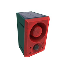 Solar Sound & Light Alarm Motion Sensor 129dB Outdoor Dog Barking Security Siren