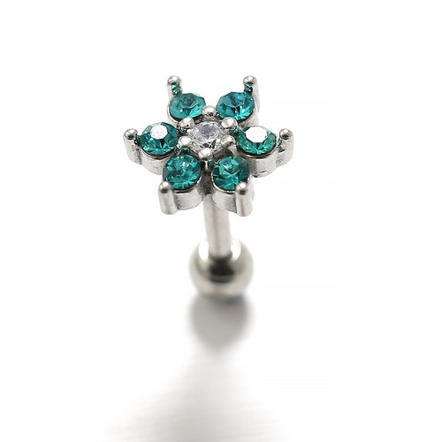 Opal Crystal Stud Ear Cartilage Ring Bar Piercing Jewelry Post Climber Earrings - Picture 43 of 61