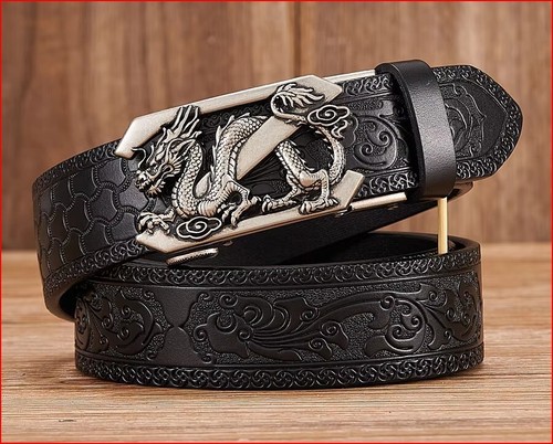 Men’s Top Grain Leather Belts for Men Genuine Solid Belt Workmen 1.5inch Width - Picture 10 of 38