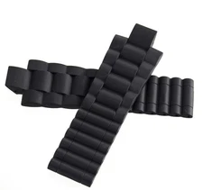 Genuine Chaumet 28mm x 23mm Black Rubber Men's Watch Band Strap