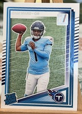 TENNESSEE TITANS 2025 Panini Donruss Cam Ward Rated Rookie Card 350 QB RC!. rookie card picture