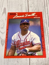 Donruss 1990 Lonnie Smith #222 Atlanta Braves Baseball Card