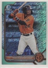 2022 Bowman Chrome Prospects Aqua Shimmer Refractor 23/125 Aeverson Arteaga s3g