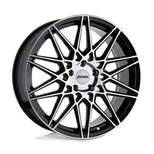 18x8 Petrol P3C GLOSS BLACK W/ MACHINED FACE Wheel 5x115 (40mm)