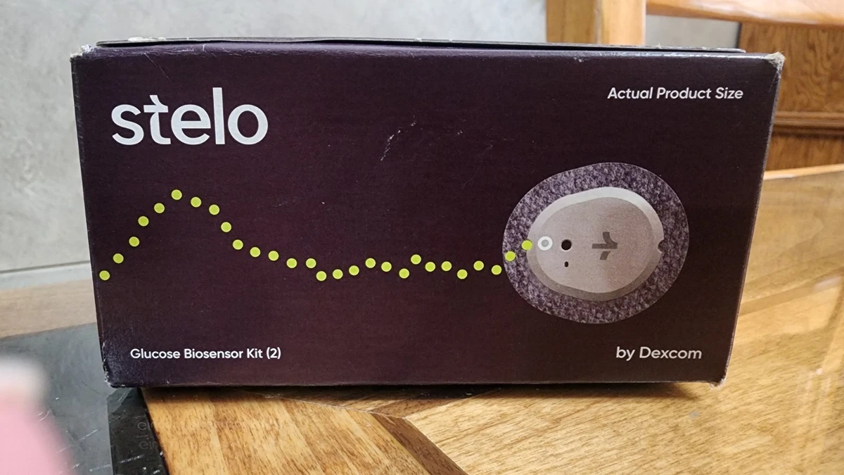 KIT BIOSENSOR GLUCOSA STELO (paquete de 2 sensores) caducidad 1-31-2027 NUEVO-SELLADO