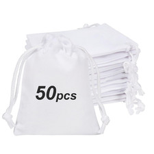 50 Pcs Velvet Gift Pouches Jewelry Bags with Drawstring for Party Favors