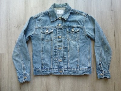Old Navy  Trucker Denim Jacket Women Size M Cowgirl Retro Rock Punk Distressed