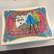 Vintage 1968 Mattel "The World of Barbie" Double Doll Case And Vin Clothes