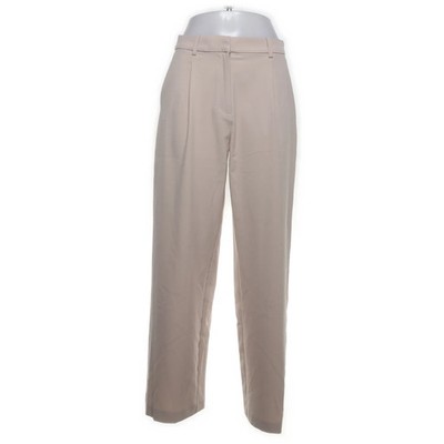 H&M, Stoffhose, Größe: 38, Beige, Elasthan/Polyester/Viskose, Einfarbig #GO3