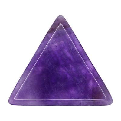 Amethyst Stone Guitar Or Bass Pick - 3.0mm 355 Large Triangle Handmade Plectrum2