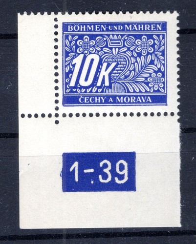 Bohemia PORTO 13PlNr With Plate Number ** MNH MINT NEVER HINGED (DA3693