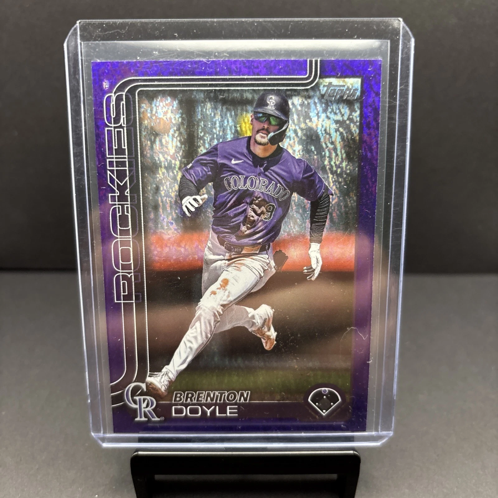 2025 Topps Series 1 Brenton Doyle #44 Purple Foil /250 - COL Rockies Color Match