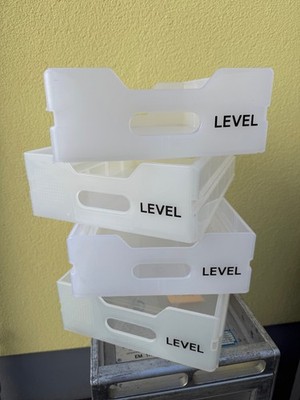 1 x Level Airlines Trolley Plastik Einschub | drawer ATLAS Norm gebraucht