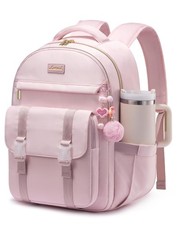 Pink 15.6 Inch Laptop Backpack for Teen Girls School Student Backpack Bag