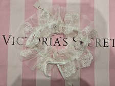 Victoria s Secret Lace Leg Garter Ivory Bridal Wedding Size M/L NWT
