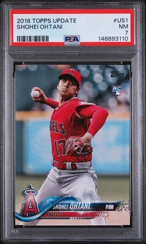 2018 Topps Update Shohei Ohtani Rookie US1 PSA 7 Los Angeles Angels