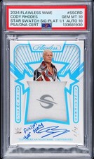 2024 Panini Flawless WWE Star Swatch - Cody Rhodes - Platinum 1/1 - PSA 10/10