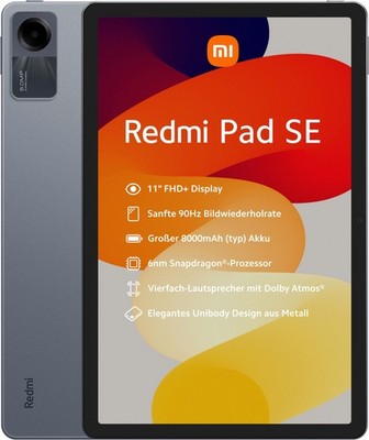 XIAOMI Redmi Pad SE 11Zoll Tablet 128GB 8GB RAM Android 13 graphite gray B-WARE