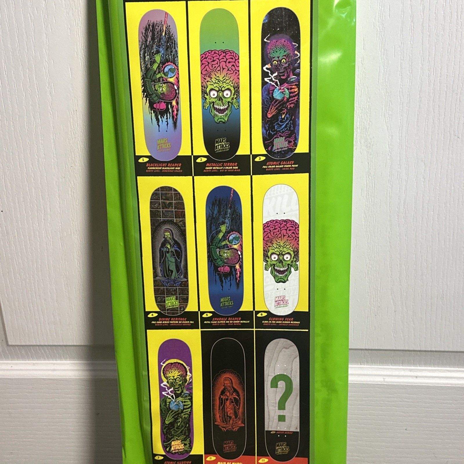 SEALED Santa Cruz Mars Attacks Blind Bag Skateboard Deck