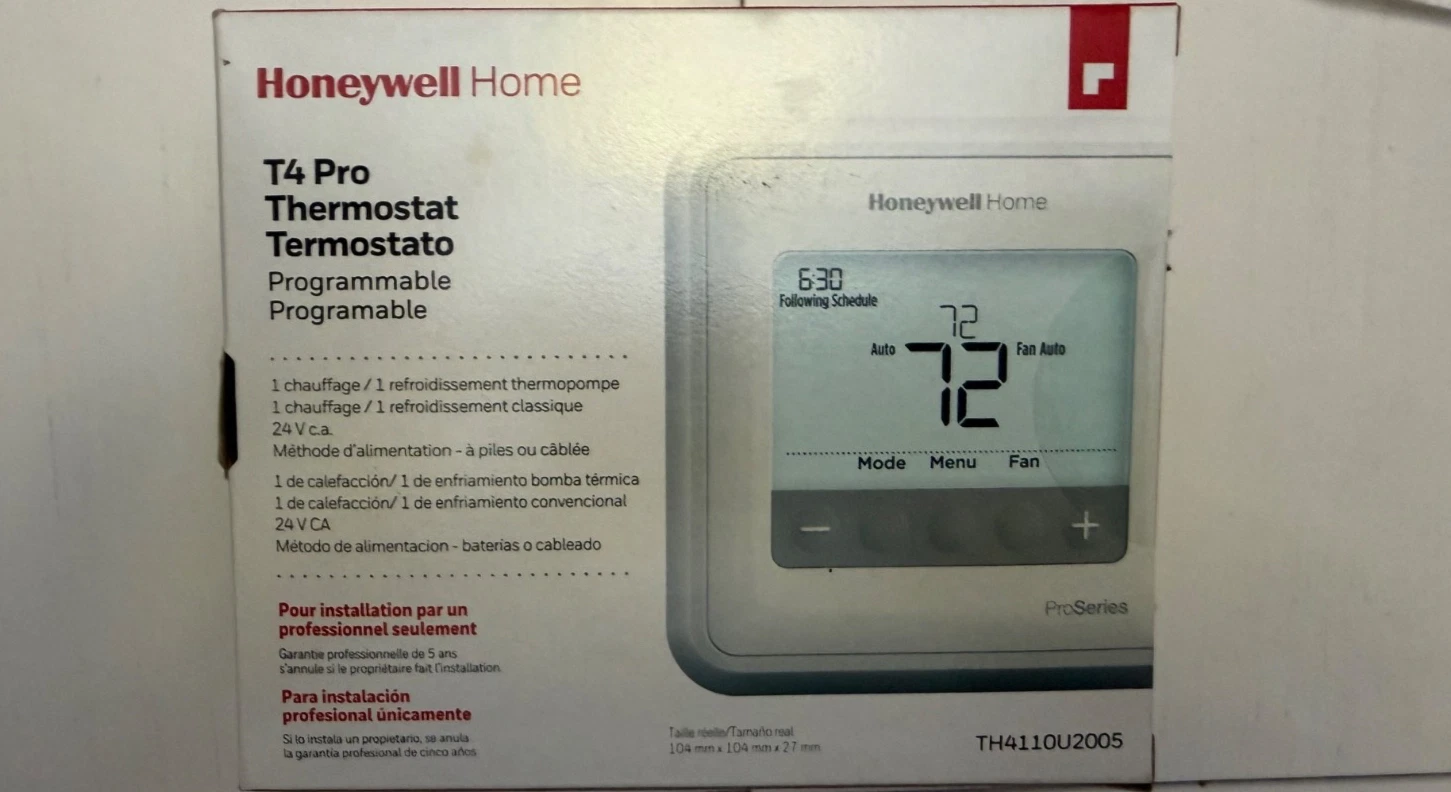 Honeywell T4 Pro Thermostat Programmable New