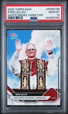 2025TOPPS NOW POPE LEO XIレオ14世ローマ教皇PSA10 2025 Topps Now Pope Leo XIV - White Smoke VARIATION PSA - 10 GEM