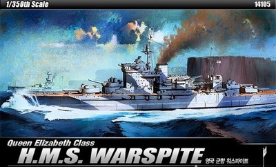 ACADEMY 1/350 Royal Navy HMS Warspite Plastic Model Kit 14105