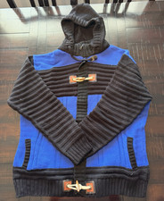 Black Pharaoh Colorblock Knit Full Zip Hoodie...