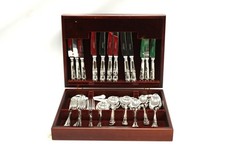 46 Pcs Vtg SUNNINGDALE Stainless Steel CANTEEN CUTLERY Set In Case - S67