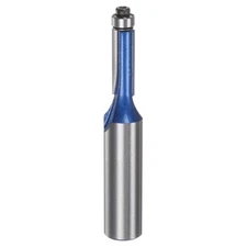 Flush Trim Router Bit 12mm Shank 1/4" Dia for Woodworking Silver Blue