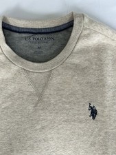 New Polo Ralph Lauren Sweater Mens Medium Tan Beige Crewneck Cotton Pullover