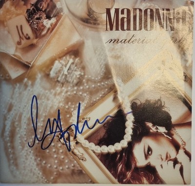 Madonna Material Girl Vinyl Handsigniert COA Zertifiziert Von RealAuthentic