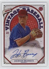 2023 Onyx Vintage Extended Blue Ink Jackson Brasseux #OAJB Auto 4z8